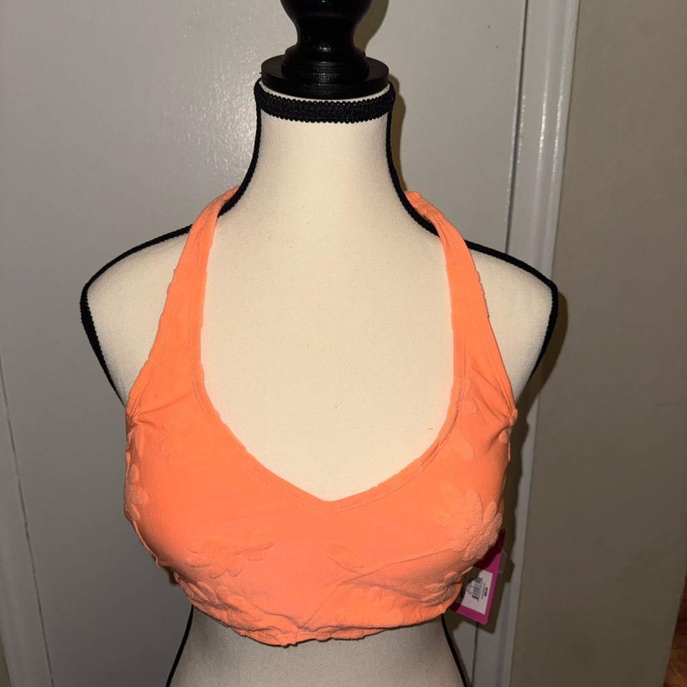 Women's Orange Lace Bralette